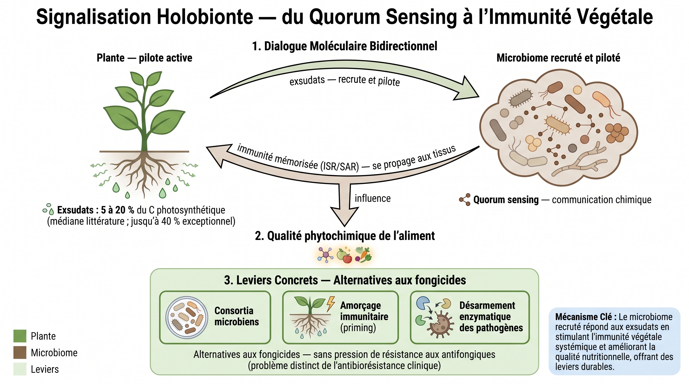 C14 — Signalisation holobionte : du quorum sensing à l'immunité végétale