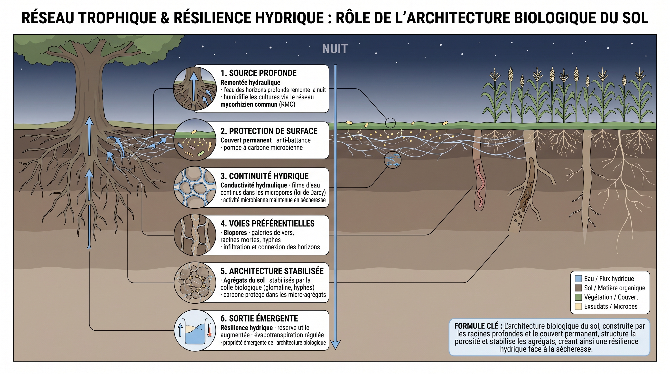C8 — Hydraulic lift → Architecture du sol → Résilience hydrique