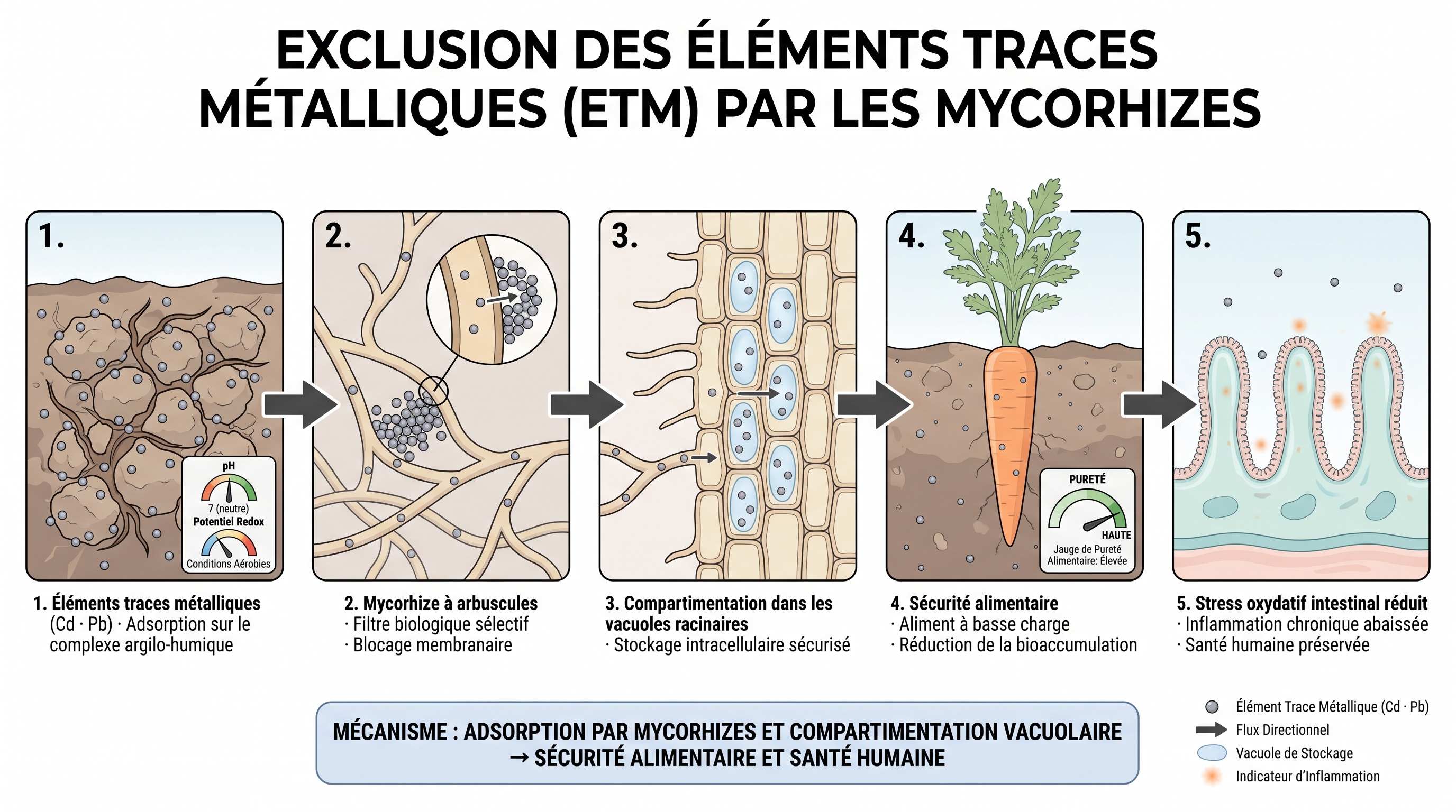 C22 — Métaux lourds : exclusion mycorhizienne et sécurité alimentaire
