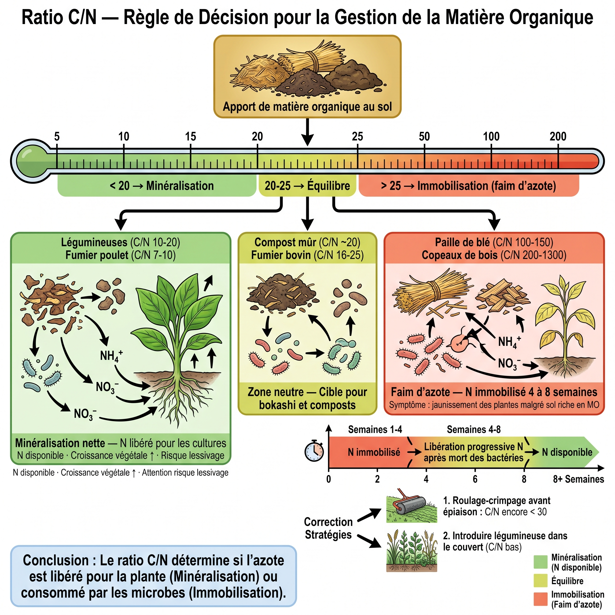 Cycle C/N — faim d'azote