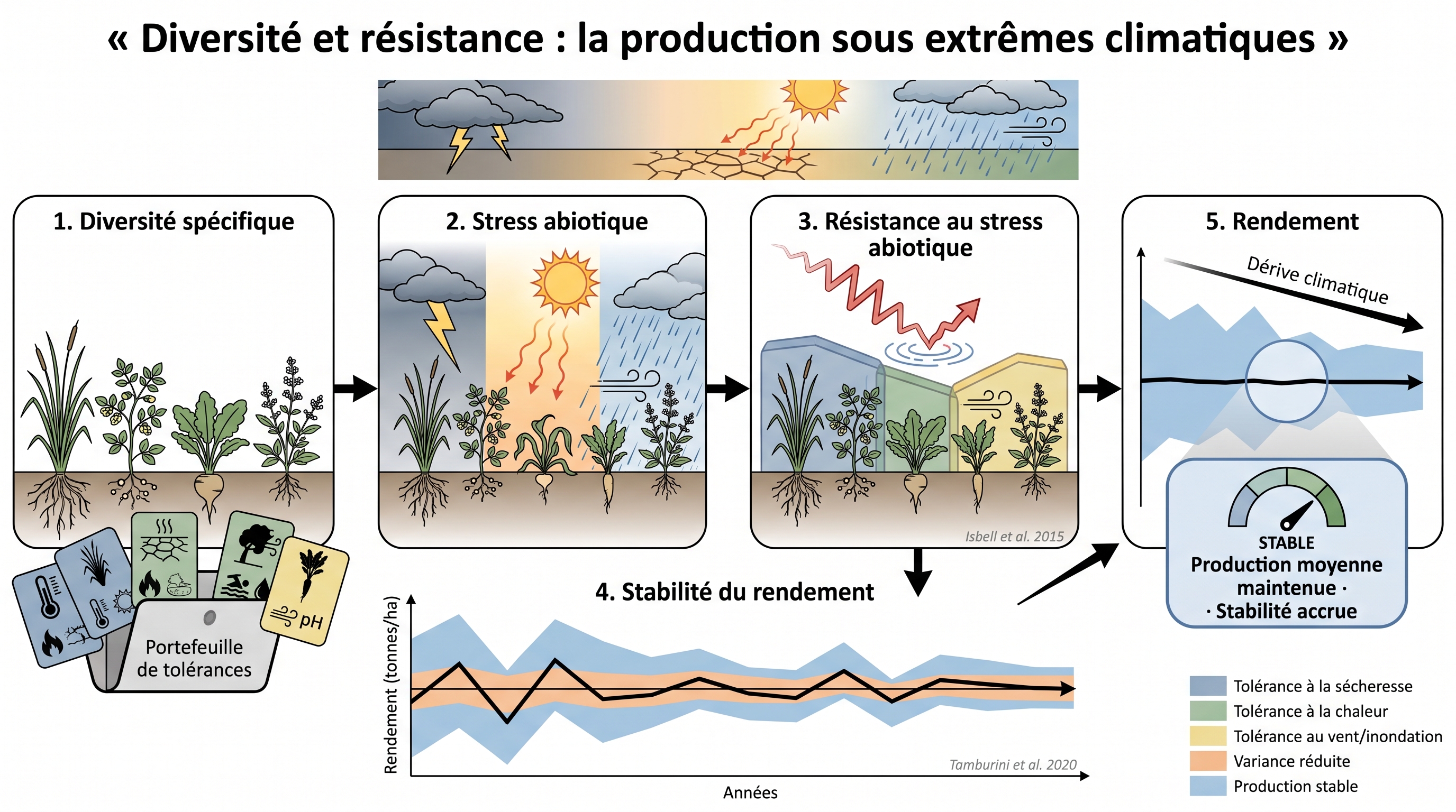 C50 — Diversité et résistance : la production sous extrêmes climatiques