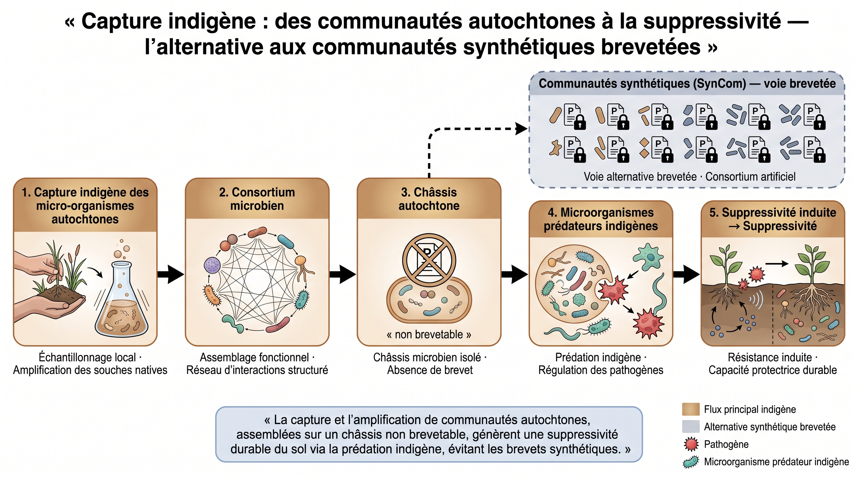 C55 — Capture indigène : des communautés autochtones à la suppressivité — l'alternative aux SynCom brevetées